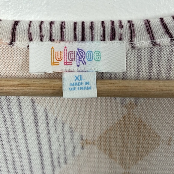 Lularoe Womens XL Open Cardigan Sweater 2 Pocket Stretch Lagenlook Soft Jacket - Picture 9 of 9